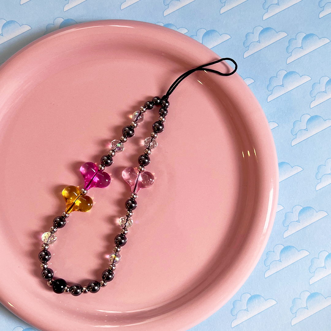 HeartBeads Phone Strap