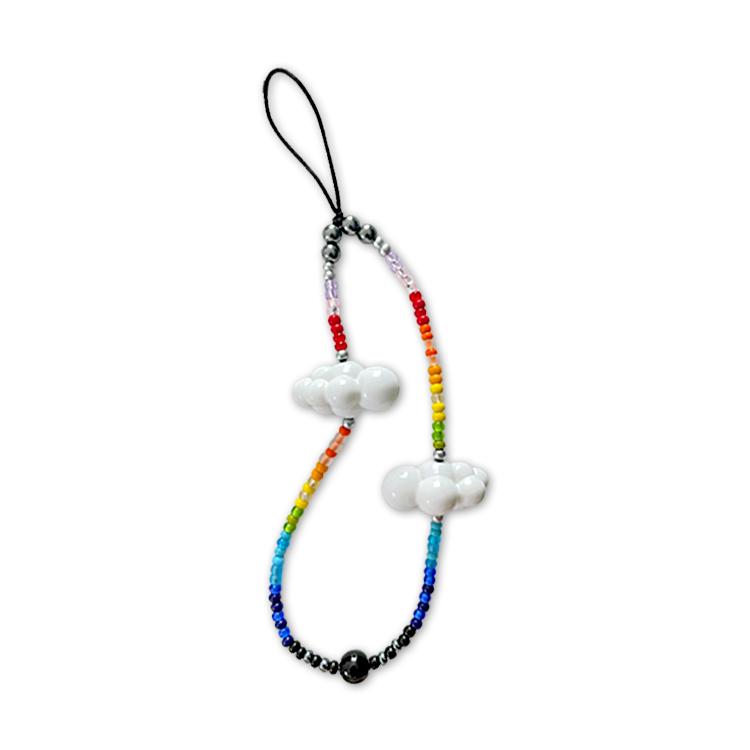 Rainbow Clouds Phone Strap